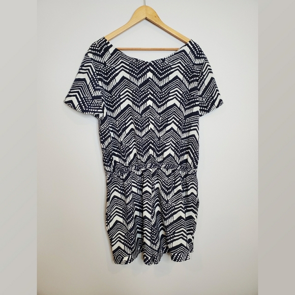 J.Crew Navy and White Romper - Picture 3 of 5